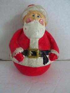 VTG PLASTER SANTA FIGURINE 4.5" TALL - Picture 1 of 6