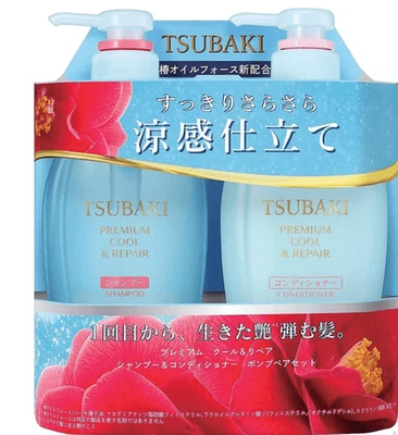 Juego de champú y acondicionador Shiseido Tsubaki Premium Cool - Control de aceite Foto 1 de 3