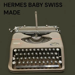 HERMES BABY PORTABLE TYPEWRITER SWISS MADE - Picture 1 of 14