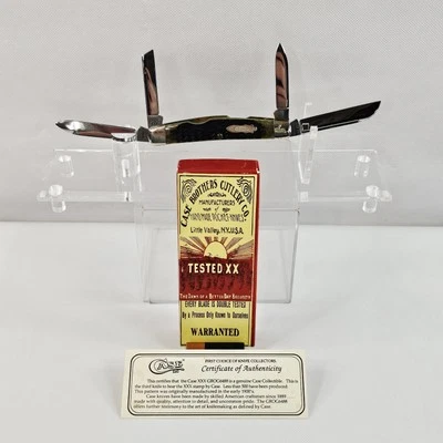 Navaja de Bolsillo Case Classic XXX 6488 Patrón GROG6488 Con Certificado de Autenticidad Nueva en Caja De Colección Foto 1 de 4