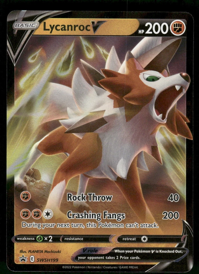 #SWSH199 Lycanroc V SWSH: Sword & Shield Promo Cards - Image 1 of 2