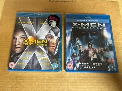 X Men First Class & X-Men Apocalypse UK Blu Ray Bundle NEW & SEALED Marvel - Image 1 of 4