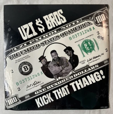 Uzi $ Bros Kick That Thang! Sealed LP Vinyl Record 1990 Original Sound - Imagem 1 de 4