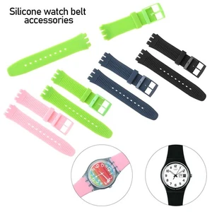 Reemplazo Caucho Correa deportiva Correa de reloj Correa de silicona For Swatch - Photo 1/20