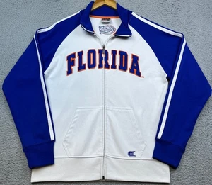 Florida Gators Jacket Men’s Large Blue/White Colosseum Full Zip Track Stitched - Picture 1 of 10