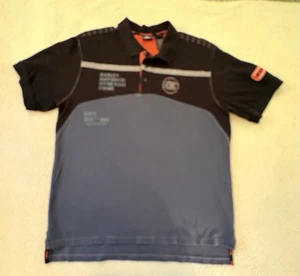 Camisa Polo Harley Davidson HDMC Shop Bordada XL Negra Naranja Motocicleta - Imagen 1 de 14