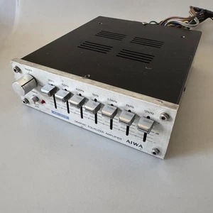 Amplificador ecualizador gráfico AIWA AE-202Y para sistema de audio para automóvil AE-202 plateado Japón - Imagen 1 de 14