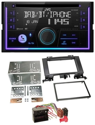 JVC MP3 USB 2DIN DAB Bluetooth CD Autoradio für Mercedes Sprinter W906 ab 06 Rub - Bild 1 von 4