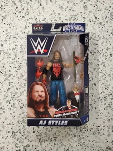 WWE Elite Wrestlemania BAF Vince McMahon AJ Styles Neu Sealed Mattel - Bild 1 von 8