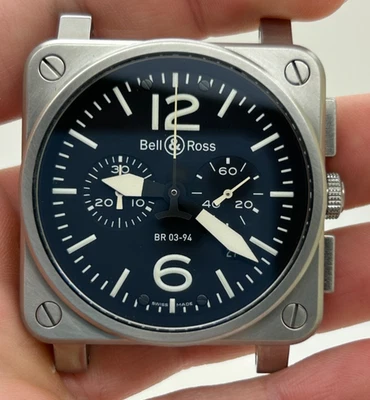Reloj Bell & Ross Cronógrafo BR 03-94 Acero Inoxidable Esfera Negra Foto 1 de 4