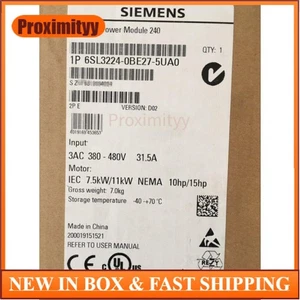 New Siemens 6SL3224-0BE27-5UA0 6SL3 224-0BE27-5UA0 G120 PM 240 Power Module - Picture 1 of 4