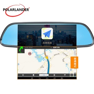 Specchio Retrovisore Auto 7" DVR WiFi Touch Screen Videoregistratore Android 1+16G FM GPS - Foto 1 di 15