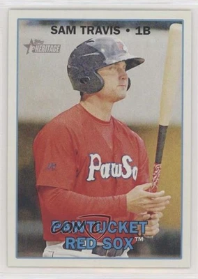 2016 Topps Heritage Minor League Edition Sam Travis #63 - Image 1 of 2