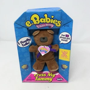NEW 1997 VTG e.Babies Talking Baby Bear Electronic Interactive OddzOn - Picture 1 of 14