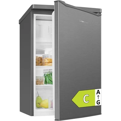 Clatronic Kühlschrank KS 101 Edelstahl-Optik, 109 L, LED, Alarmfunktion, NEU - Bild 1 von 4