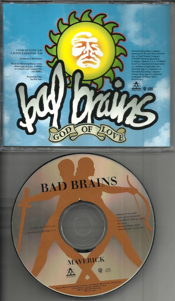 BAD BRAINS God of love / Justice RIC OCASEK produced PROMO DJ CD single THE CARS Foto 1 de 1