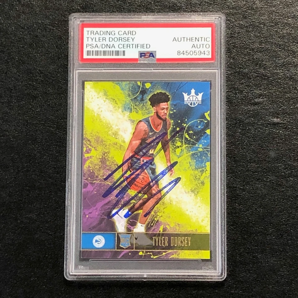 2017-18 Court Kings #124 TYLER DORSEY Signed Card AUTO PSA Slabbed RC Hawks - Image 1 of 2