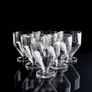 Hirschberg Cristal Vino / Agua / Cerveza Vaso Tuba Set de 6 Vintage - Imagen 1 de 6