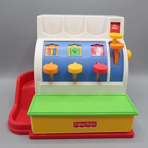 Fisher Price #72044 Caja Registradora Vintage 1994 4 Monedas Rojo Amarillo Naranja - Imagen 1 de 6