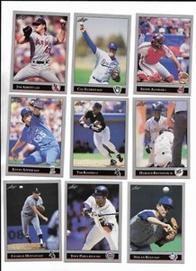 1992 Leaf PICK-A-CARD Abbott Alomar Appier Raines Reynolds Hough Phillips Ryan