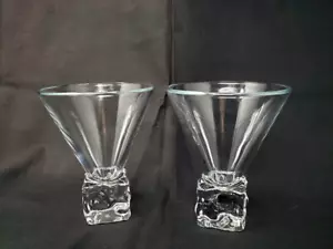 2 - Bicchieri Martini Disaronno Melting Ice Cube Base - Bicchiere Cocktail Di Saronno - Foto 1 di 6
