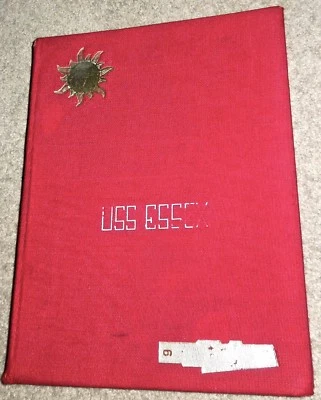 U.S.S. Essex CVA-9 1956-1957 Far East Cruise Book, Post Korean Pre Vietnam Wars - Image 1 of 4