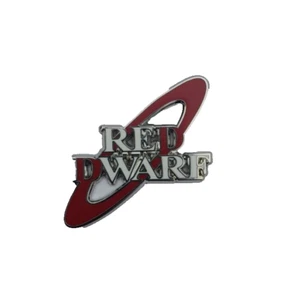 RED DWARF TV SERIES CLASSIC LOGO ENAMEL PIN 2024 UK EXCLUSIVE - Picture 1 of 1