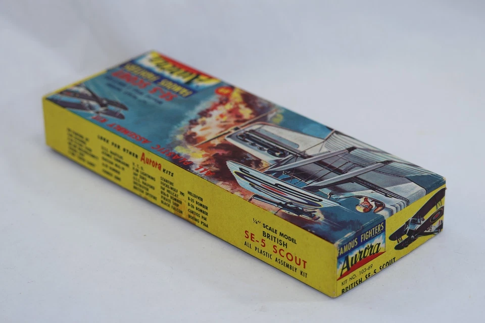Set of 2 Vintage 1956 Aurora British SE-5 Scout Model Kit 103-69 One Box - Image 1 of 4