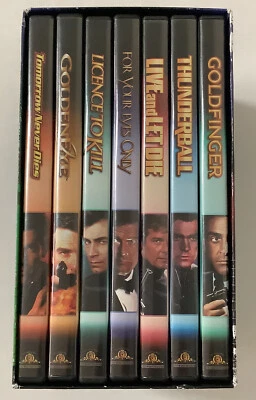 James Bond 007 Collection 7x USA DVD Box Set Goldfinger Live & Let Die Goldeneye - Image 1 of 4