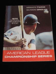 ALCS Playoff program - Orioles @ Minn TWINS - 1970 - Picture 1 of 1