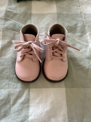 FOOTMATES Tina Botín de Cuero con Cordones Bebé Niñas Talla 3.5 Foto 1 de 3