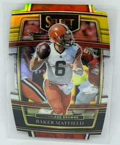 Baker Mayfield Black & Gold Prizm Die-Cut 2021 Panini Select Football # 10 - Bild 1 von 2