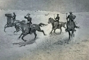 1898 Frederic Remington Story Illustrations Essentials At Fort Adobe - Picture 1 of 5