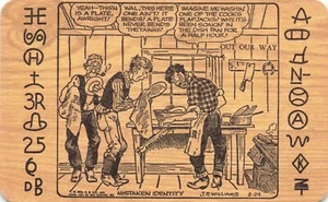 Postcard Western Humor Out Our Way Mistaken Identity JR Williams Cowboys - Picture 1 of 2