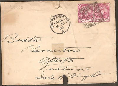 1900 África do Sul Era da Guerra dos Bôeres Kimberly Southamption Ilha de Wight Capa GB - Imagem 1 de 3