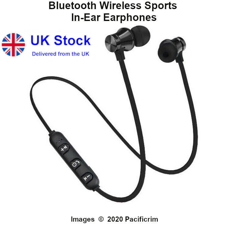 Running Bluetooth Wireless In Ear Neck Earphones Headphones Earbuds Headset - Image 1 of 4