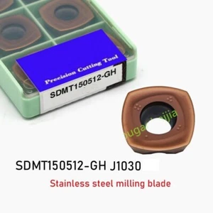 10 piezas/paquete SDMT150512 -GH 1030 Inserto de fresado de acero inoxidable para herramienta ASRF - Imagen 1 de 2