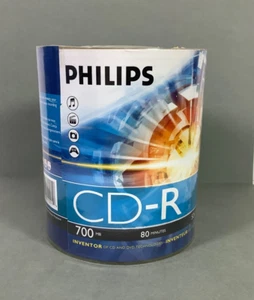 Neu versiegelt Philips CD-R 100 Discs 700mb 52x80 min Multispeed - Bild 1 von 4
