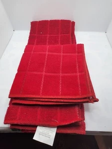 Red Kitchen Towel and Dish Cloth - Picture 1 of 3