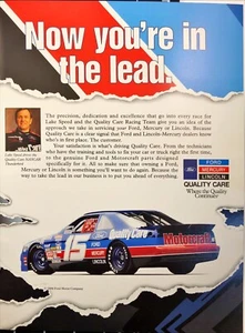 1994 Ford Mercury Lincoln NASCAR Lake Speed #15 Vintage Print Ad - Picture 1 of 6