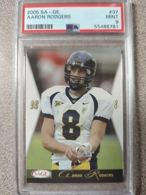 Sage Aaron Rodgers Rookie #37 2005 como nuevo PSA 9 Packers MVP HOF  Foto 1 de 2