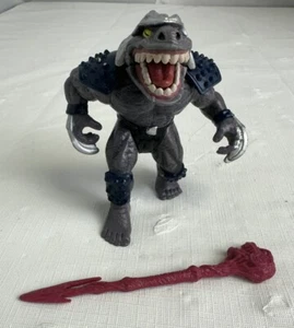 Vintage 1997 Dino TMNT Tyranno Shredder Rare Action Figure Weapon Ninja Turtles - Picture 1 of 15