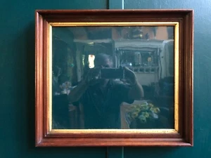 Exceptional c1870 Walnut Picture Frame, Lemon Gold Liner, 17.25" X 19.5" Overall - Picture 1 of 11