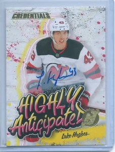 Luke Hughes Highly Anticipated Rookie Auto SP 2023-24 Upper Deck Credentials - Picture 1 of 2