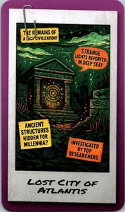 2025 Zendecks Conspiracies & Mysteries art card ATLANTIS Free Ship - Picture 1 of 2
