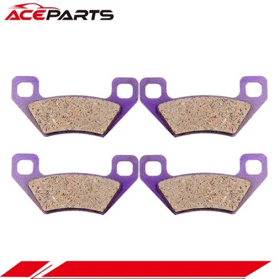 F/R Carbon Fiber Brake Pads Set For Arctic Cat 400 4x4 FIS TRV 2UP 2005-2010 - Image 1 of 4