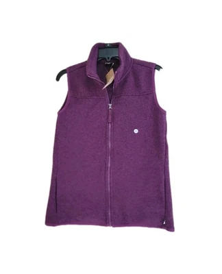 Nuevo Chaleco Eddie Bauer Para Mujer Púrpura Cremallera Completa Forrado de Vellón Talla Xs Foto 1 de 4