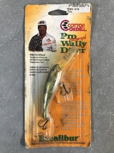 NOS VTG EXCALIBUR Signed MIKE McCLELLAND PRO WALLY DIVER FISHING LURE PRISM - Picture 1 of 2