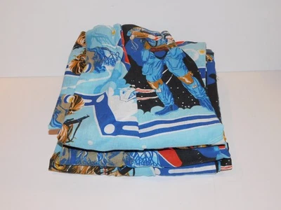 LOTE DE 4 CORTINAS DE TELA VINTAGE 1979 STAR WARS ESB EMPIRE STRIKES BACK PANEL Foto 1 de 4