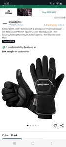 KINGSBOM Med -40F° wasserdichte & winddichte Thermohandschuhe - 3M Thinsulate Winter - Bild 1 von 3